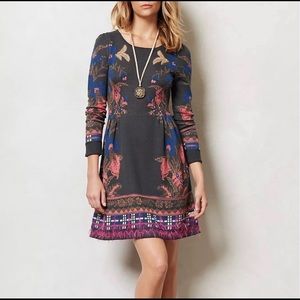 Anthropologie Knitted & Knotted Petalblush Dress